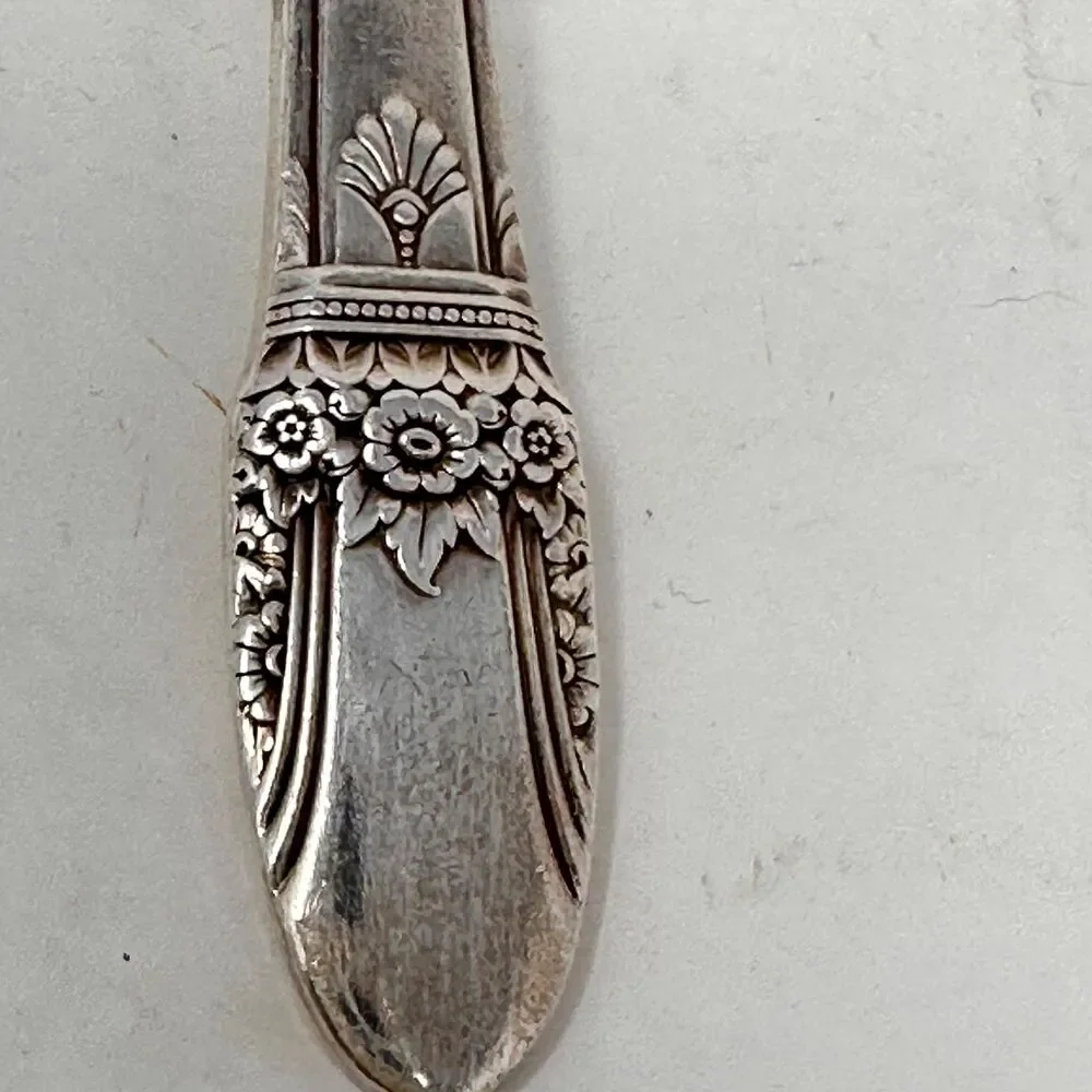 1847 Rogers Bros First Love Silverplate Salad Forks Set of 6 Vintage 1937